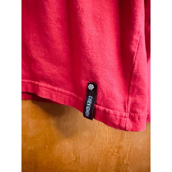 Chevignon Men's Red Long Sleeve Shirt with Trademark Patches Size Large - Picture 3 of 8